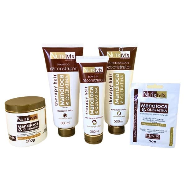 Kit Mandioca E Queratina - Nutrivix Cosméticos