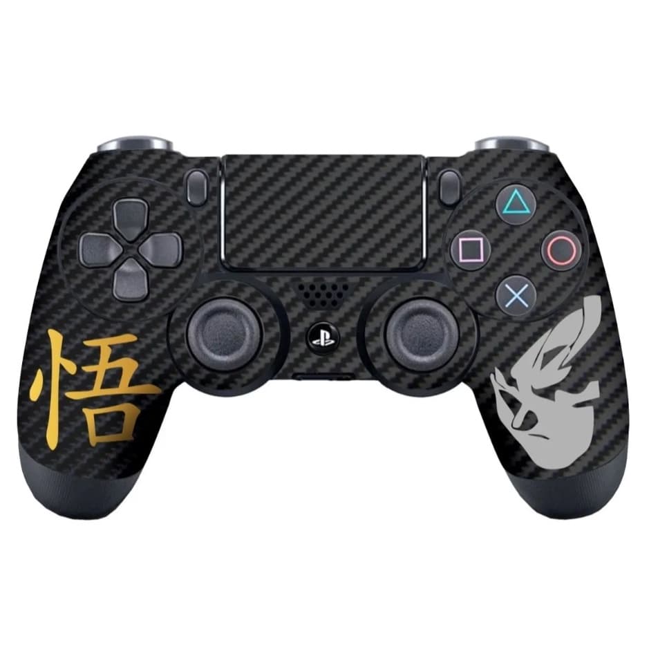 Dragon Ball Adesivo Skin Controle Ps4 Carbono Preto