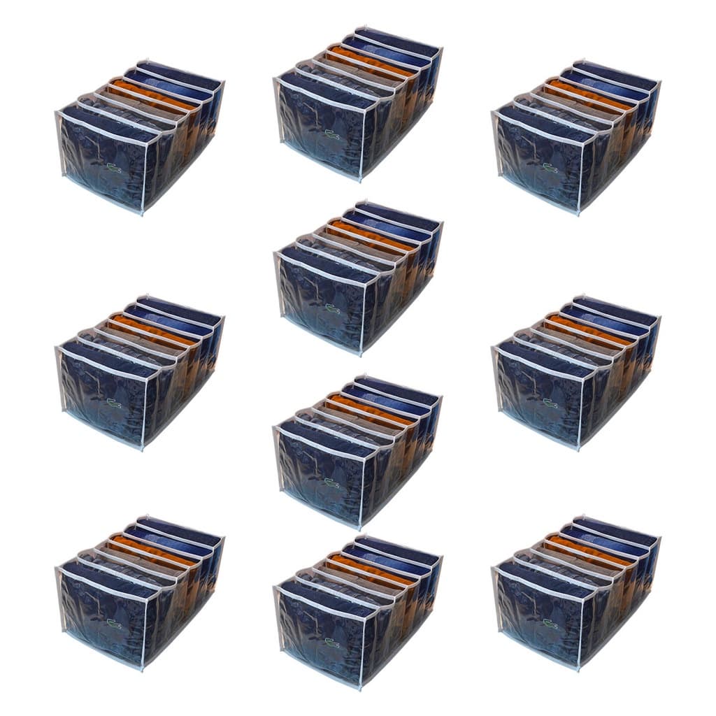 10 Organizador de calça jeans 6 espaços Top 20x25x40cm - Organizalux