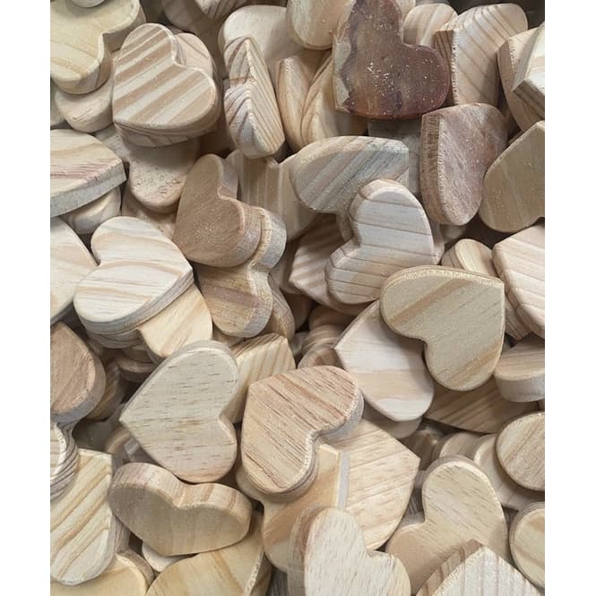 Coração de pinus decoração coração heart madeira MINI