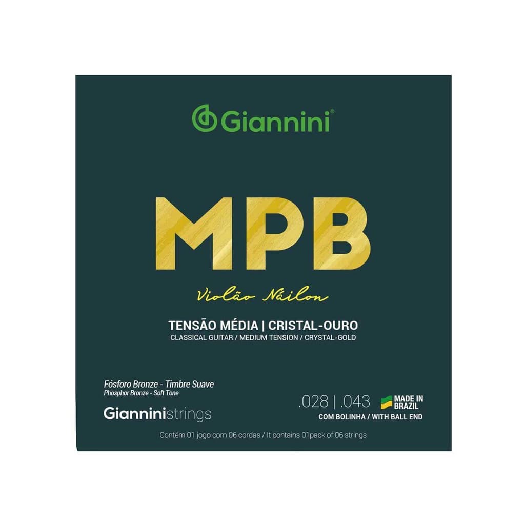 Encordoamento Violão Genwg Série Mpb Nylon Médio Giannini