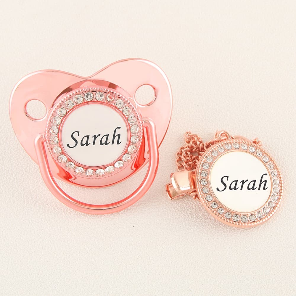 Pode Personalizar Qualquer Nome Pacifier Bebê 0-18 Meses Podem Ser Usados