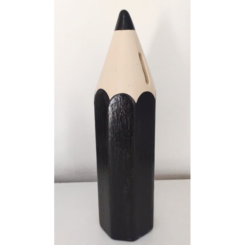 ✏️ Cofre de Lápis Preto / Cofrinho para Crianças / Decoração Menino Casa Menina Dinheiro Moeda Decorativo Quarto Infantil Bebê Criança Presente Filho Filha Afilhado Afilhada Neto Neta Sobrinho Sobrinha