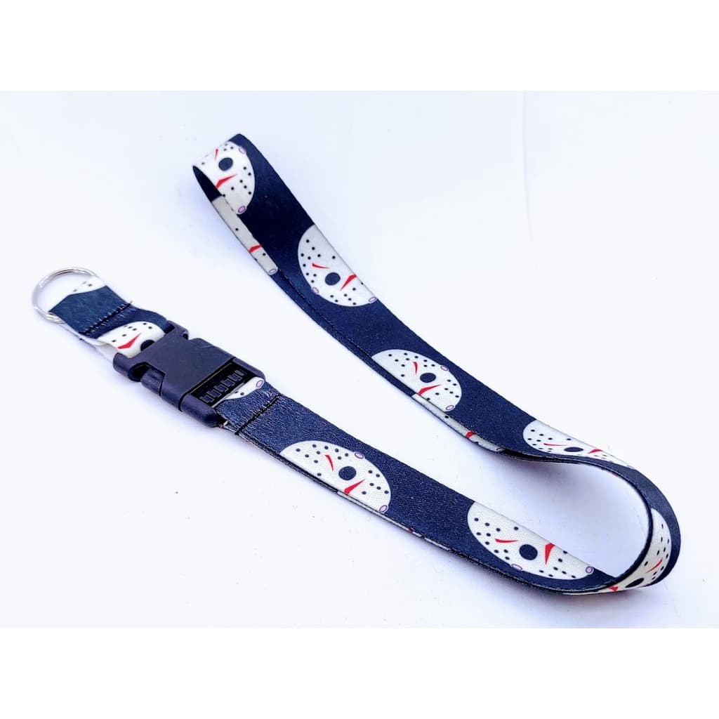 Cordão para pescoço Sexta Feira 13 chaveiro Tirante com engate rápido para moto, chaveiro chupeta caneca moto ou crachá