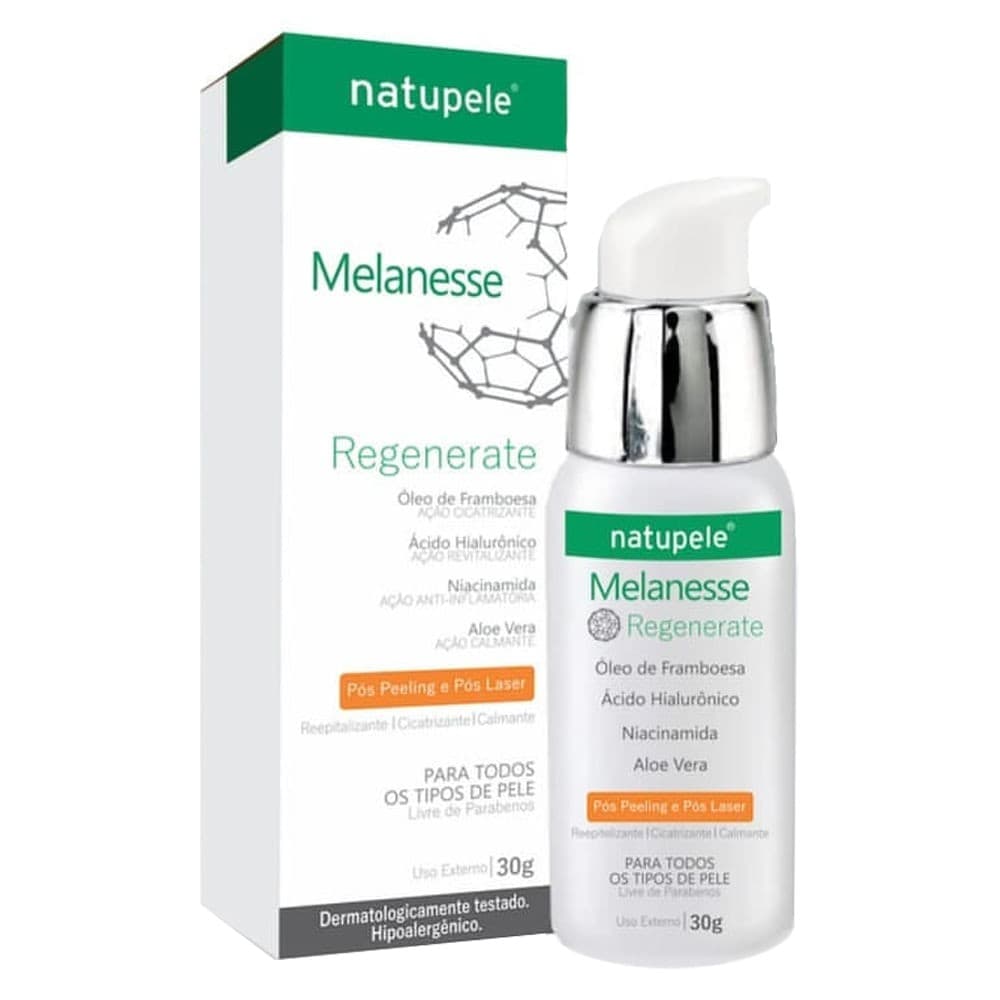 Tratamento Facial Natupele - Melanesse Regenerate Pós Peeling e Pós Laser - 30g