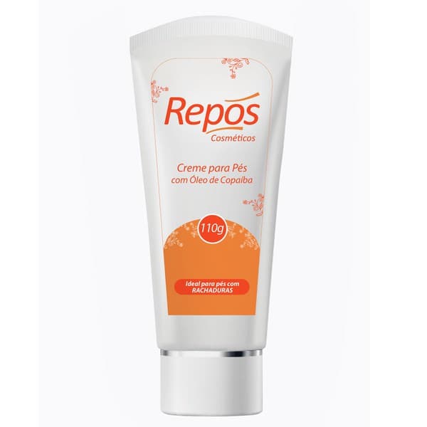 Creme Copaiba P/ Pés Com Óleo De Copaíba Repos P Rachaduras e Fissuras 110g - Promove Pés Macios