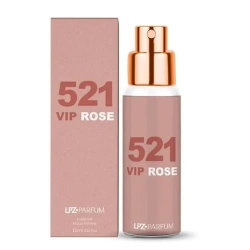 Perfume Feminino 521 Vip Rose - LPZ PARFUM - Ref. Importado - 15ml