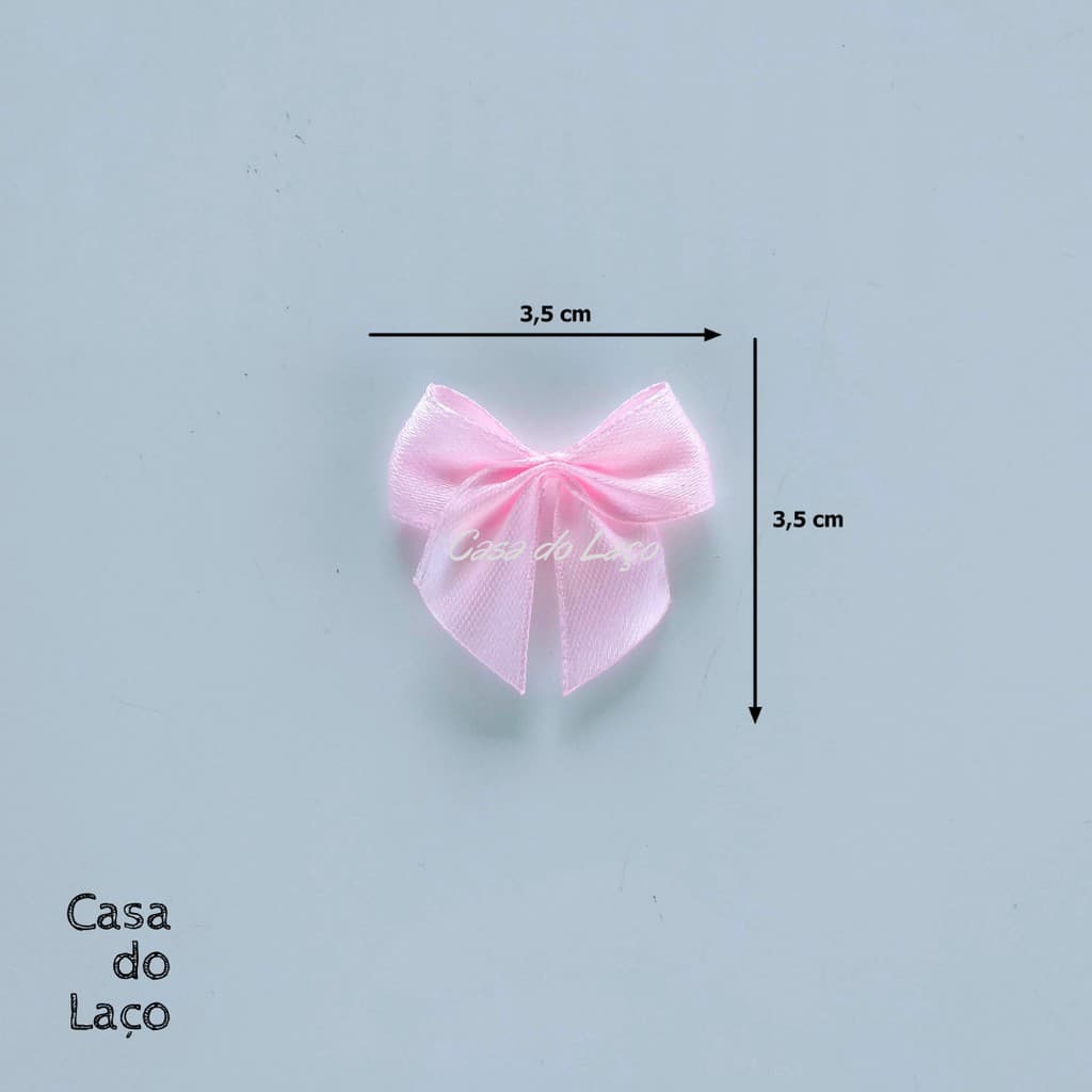 Laço/Lacinho de Cetim N°3 3,5 X 3,5 /25 Unids Lembrancinhas.