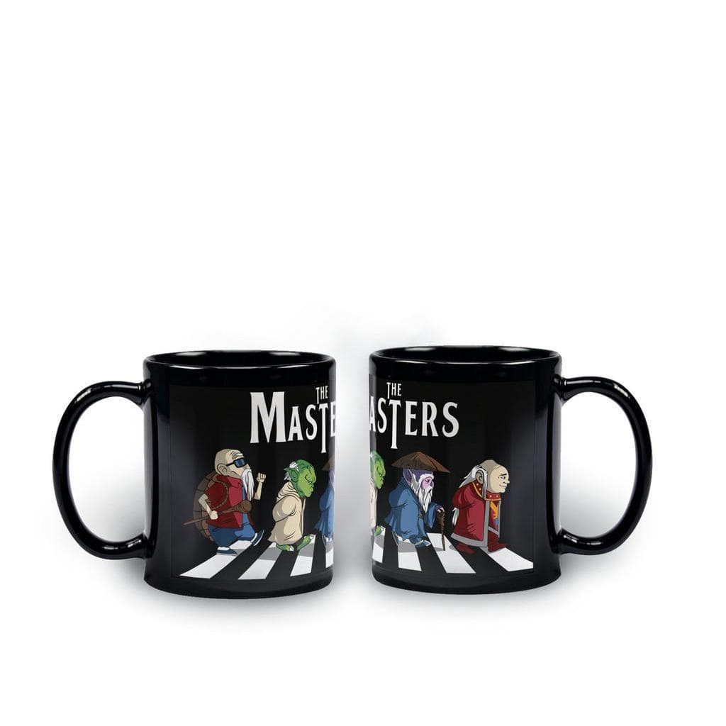 Caneca Preta Porcelana Mestres Nerds Na Abbey Road