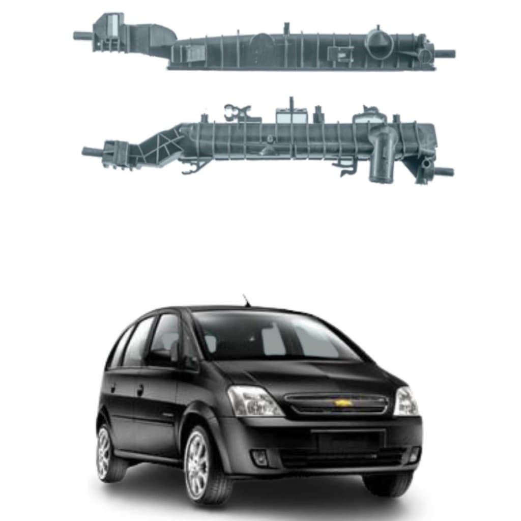 Caixa lateral do Radiador GM Meriva (Lado carona)