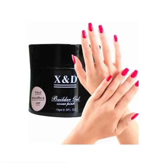 Kit 2 Géis de Unha Semi Control Builder Gel Acrigel X&D Cover 15 ml