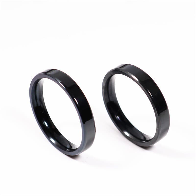 Anel Unissex titânio 3 mm Niquelado (CÓD 12 ) Compre 1 leve 2