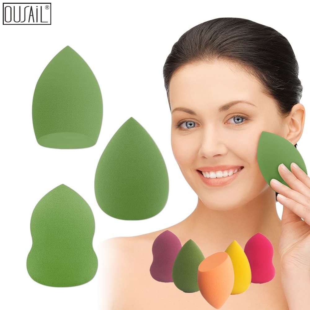 Esponja de maquiagem em forma de ovo, esponja mista de beleza adequada para creme líquido e ferramentas de maquiagem em