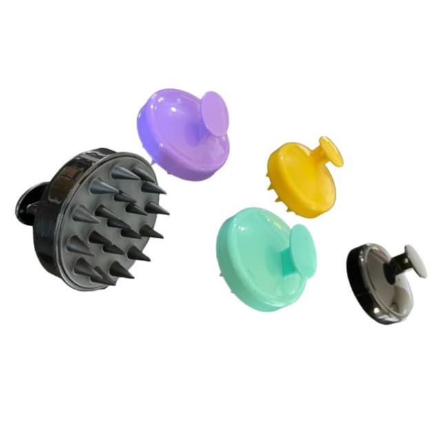 Escova De Cabelo Massageador De Couro Cabeludo Para Lavatório Com Cerdas Estimulante de Silicone