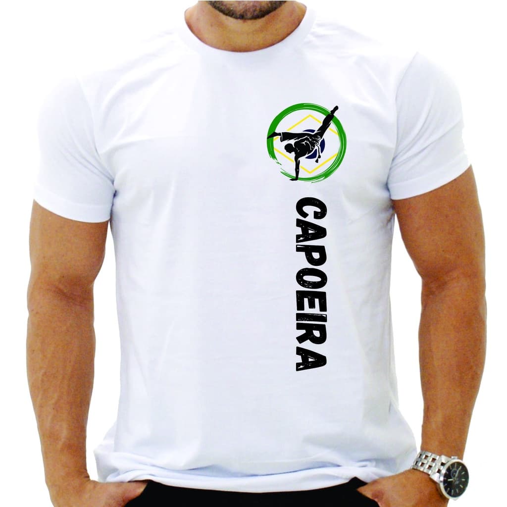 Camiseta Capoeira Malha Fria Lutas Academia