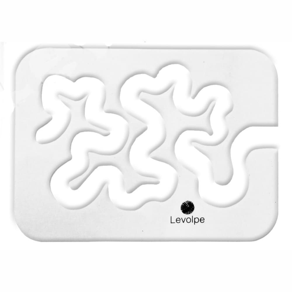 Régua Gabarito Quilt Livre Labirinto Caminho De Bebado 25cm - Transparente