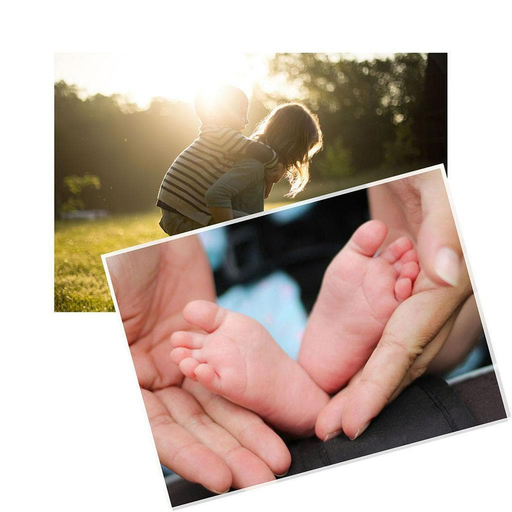 Papel Fotográfico 230g A4 Glossy Branco Brilhante Papel Foto com 50 folhas