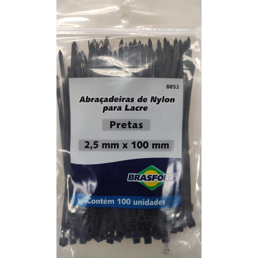 Abraçadeira de Nylon - Enforca Gato - 2,5 x 100 mm (100 unids) - escolha a cor...