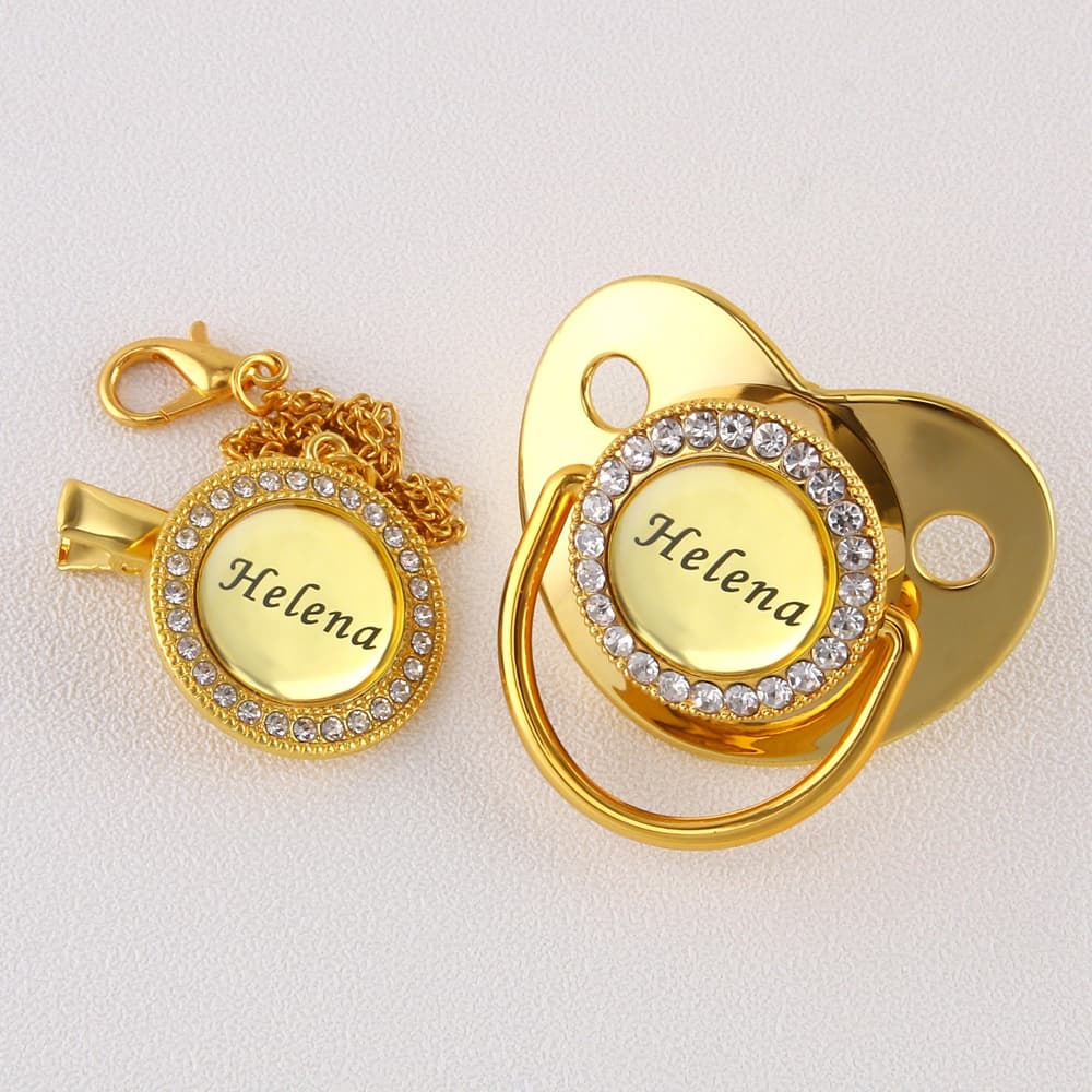 Nome Personalizável Pacifier Inclui Corrente