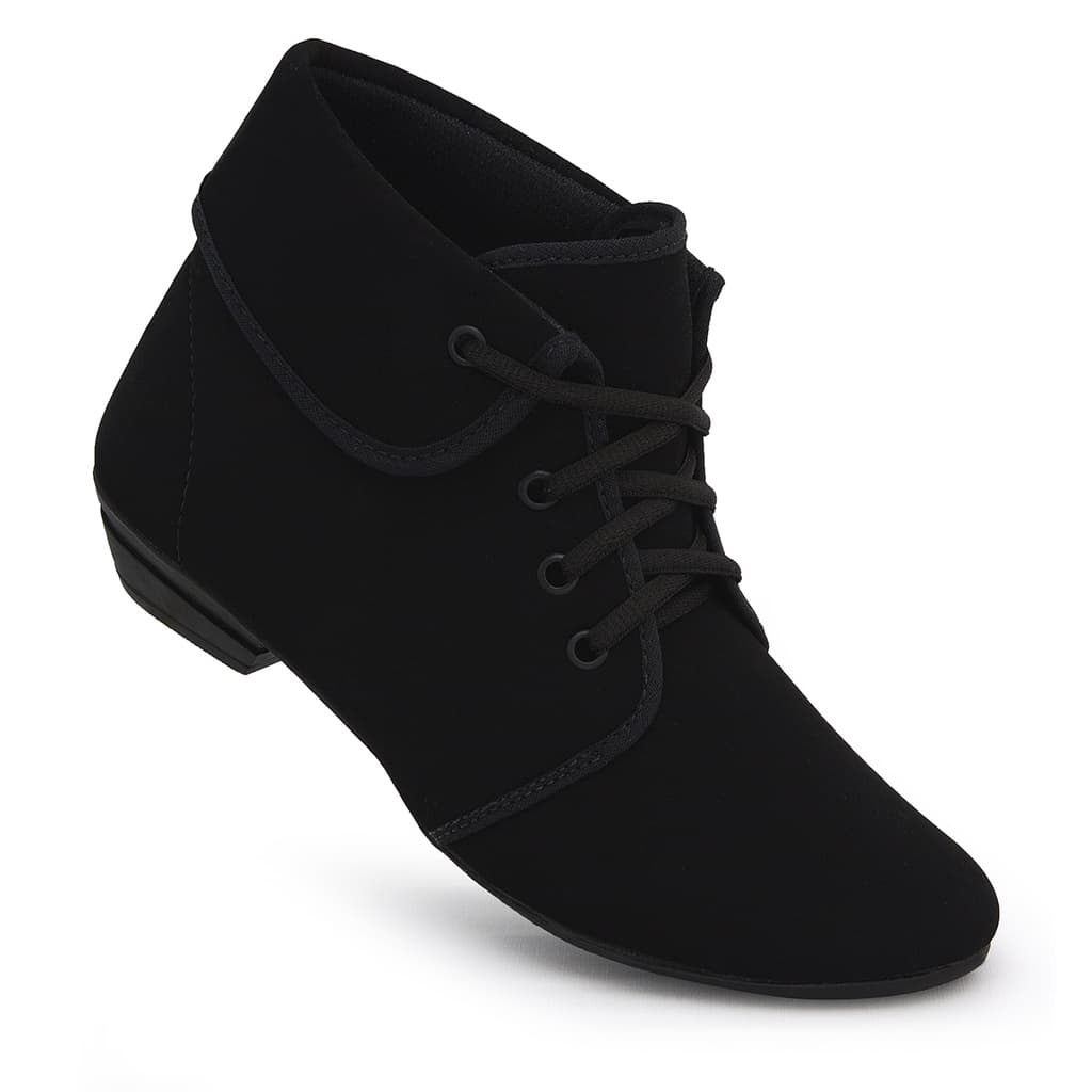 Bota feminina preta botinha cano curto preta blogueira