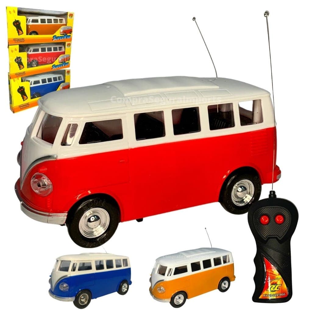 Carrinho De Controle Remoto Kombi Clássica 2 Função Brinquedo