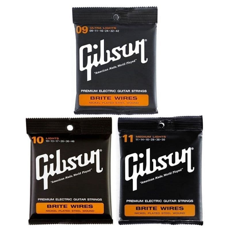 Cordas de Guitarra Gibson Corda para Guitarra Encordoamento - 09 -  10 - 11