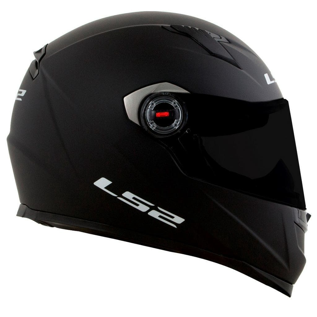 Capacete Masculino Feminino Ls2 ff358 Monocolor Fosco Preto Fechado Moto Esportivo