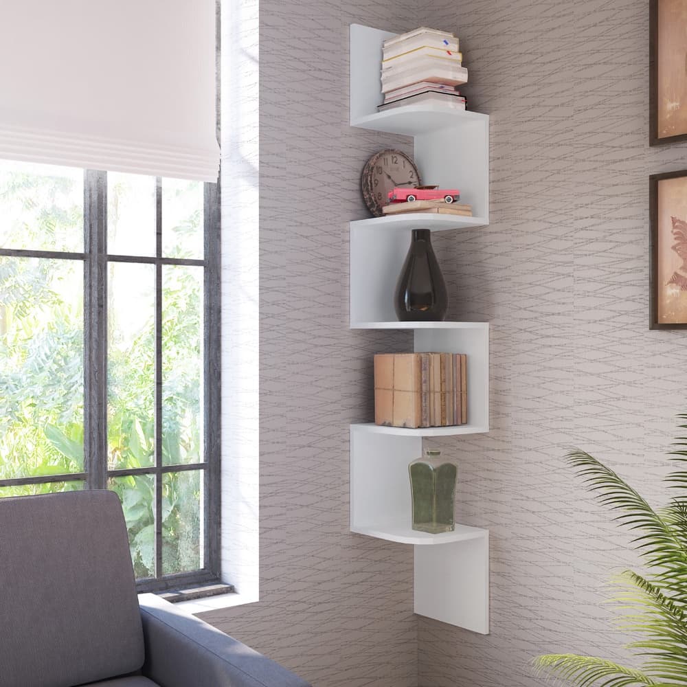 Prateleira Nicho Canto Decorativo Grande 158x25 Branco