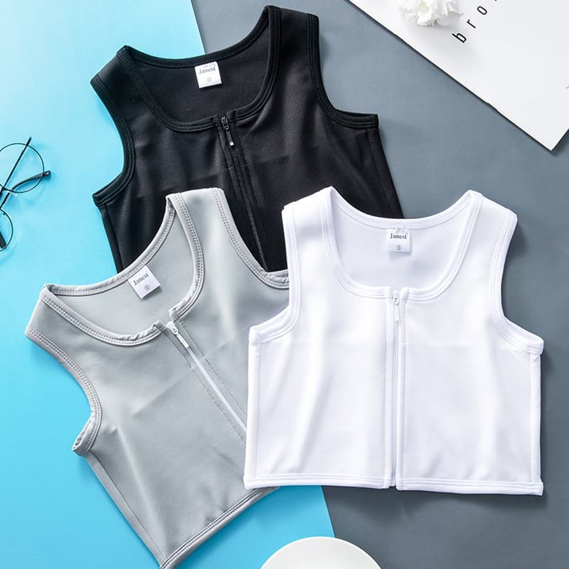 Binder Respirável com Zíper Frontal- 3 Cores