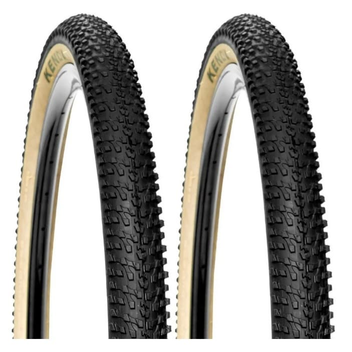 Par De Pneus Aro 29 Kenda 29x2.10 Faixa Bege K1153