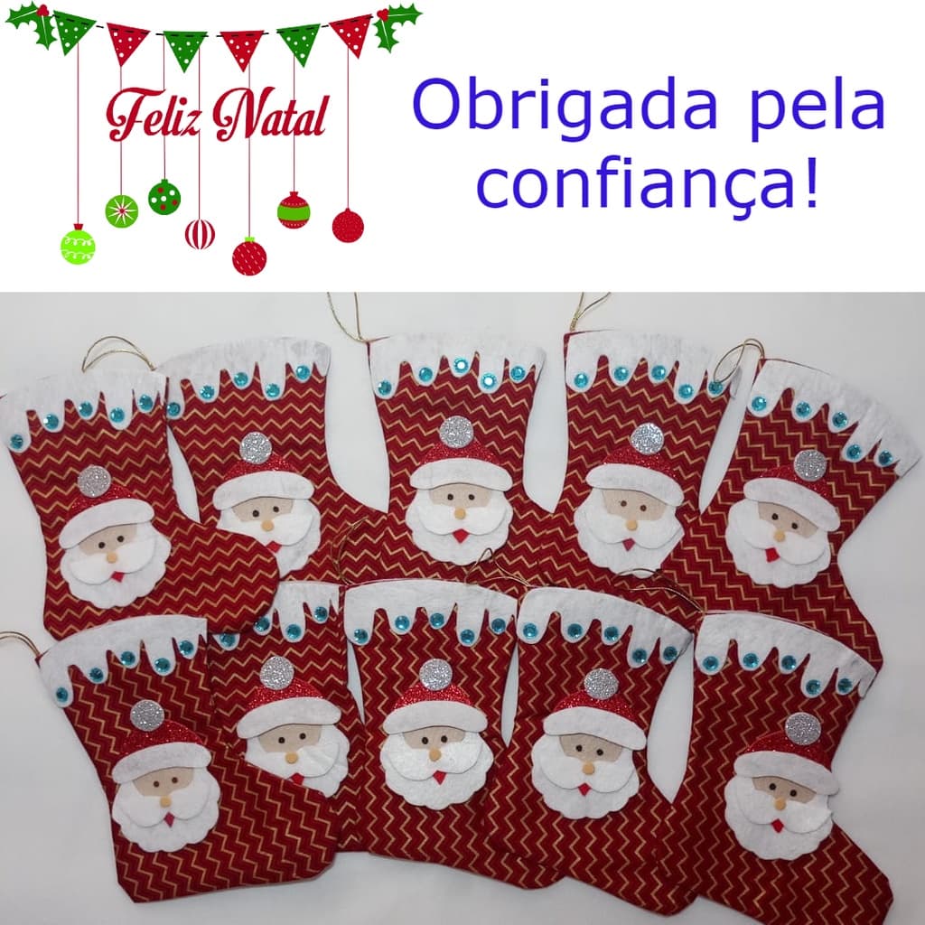 Vendas quentes:Ornamentação de  Natal Pendentes Lembrancinhas Ano Novo Meias Papai Noel
