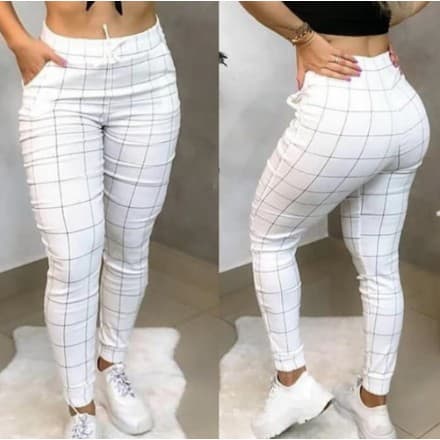 Calça Jogger Calça Xadrez Calça Feminina Calça Bengaline Calça Blogueira Calça Listrada Calça Bengaline Preta Calça Bengaline Branca