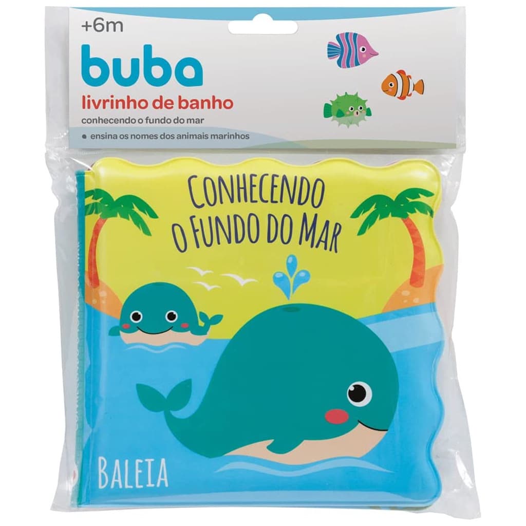Livrinho De Banho Conhecendo O Fundo Do Mar 11752 - Buba