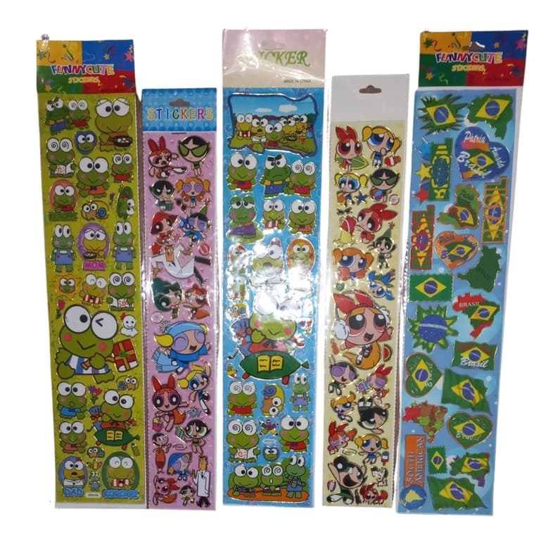 Adesivo Infantil  Personagens Tira Grande Stickers -40  Unidade
