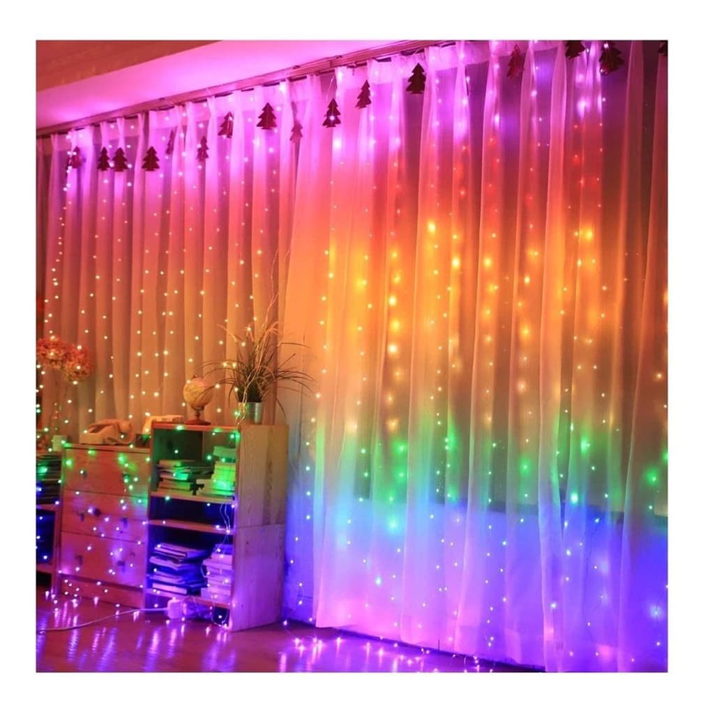 Cortina Led 8 Funcoes 500 Leds 3mx2,5 Colorida Festa/eventos