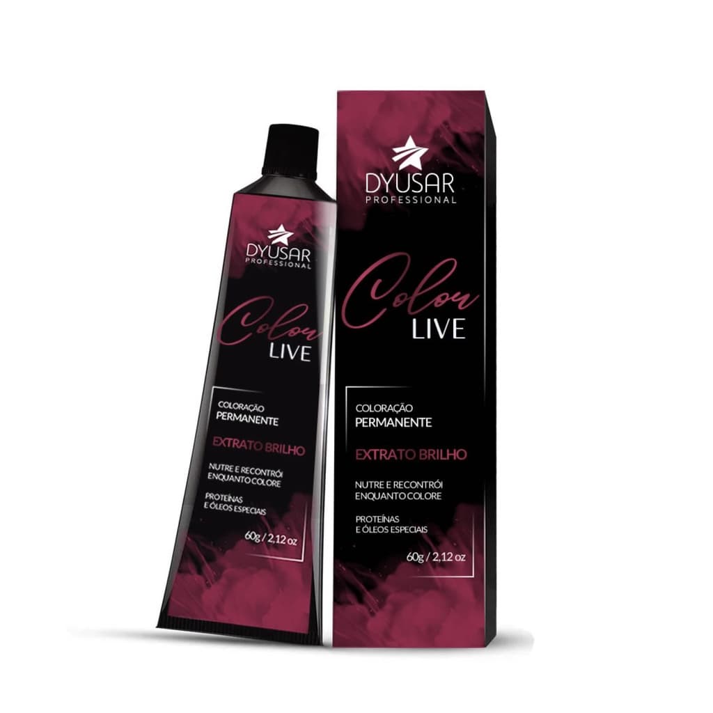 Tintura de Cabelo Coloração Permanente Color Live 5.1 da Dyusar Cosméticos