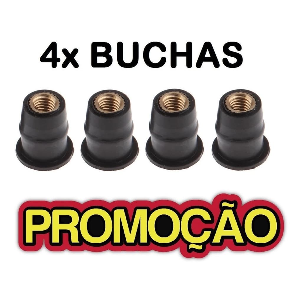 Porca Bucha 5 Mm Bolha Kawasaki Z300 Sendo 4 Pçs REF:06Z8 RSI
