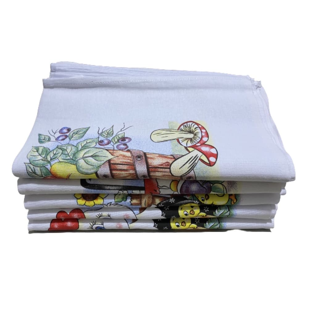 10 Panos de Prato estampado sem glitter (70cm x 45cm) -  Engomatextil/ Estilotex