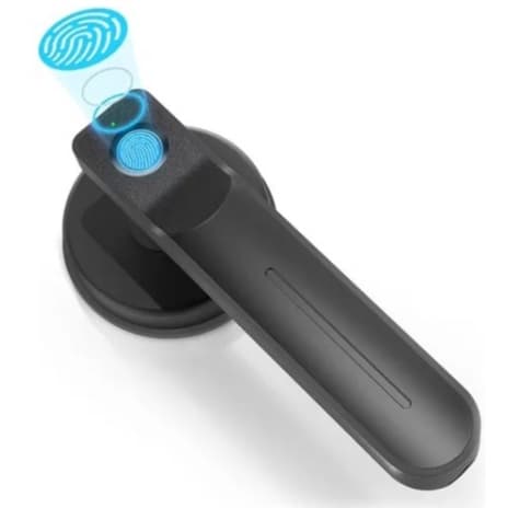 Fechadura Maçaneta Da Porta Inteligente De Impressão Digital Keyless Biométrica Eletrônico Preto ITBLUE SC8994 Premium