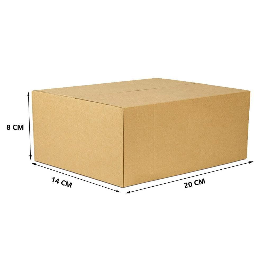 Caixa De Papelão Embalagem 20 x 14 x 08 cm 25 Unidades