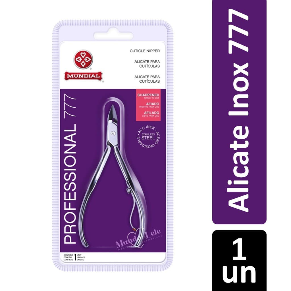 Alicate De Cutícula Inox Mundial 777 Profissional