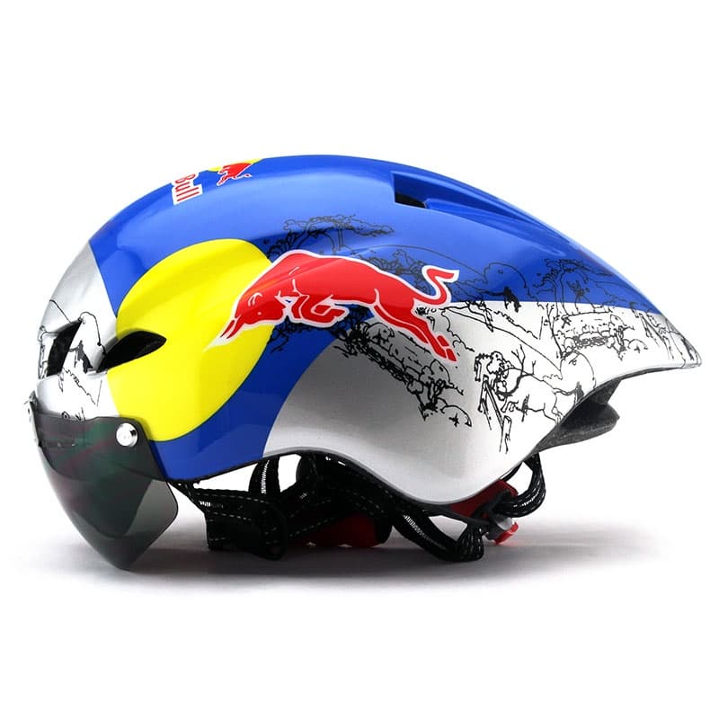 Capacete De Bicicleta Ultralight De Estrada Homens Mulher Visor Óculos Magnéticos UV