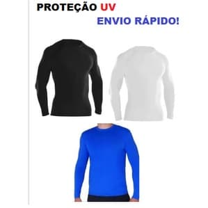 Kit 3 Camisas Térmicas Segunda Pele Proteção Solar Promoção