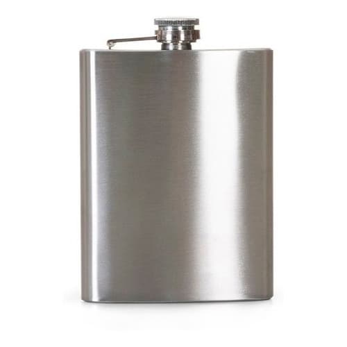 Cantil Porta Bebida De Bolso 205ml Inox - 7oz Vodka Whisky