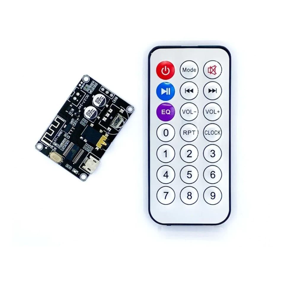 Placa Receptor De Áudio Bluetooth Bluetooth 5.0 Lossless Decodificador Bordo Mp3 Estéreo Sem Fio Com Controle Remoto