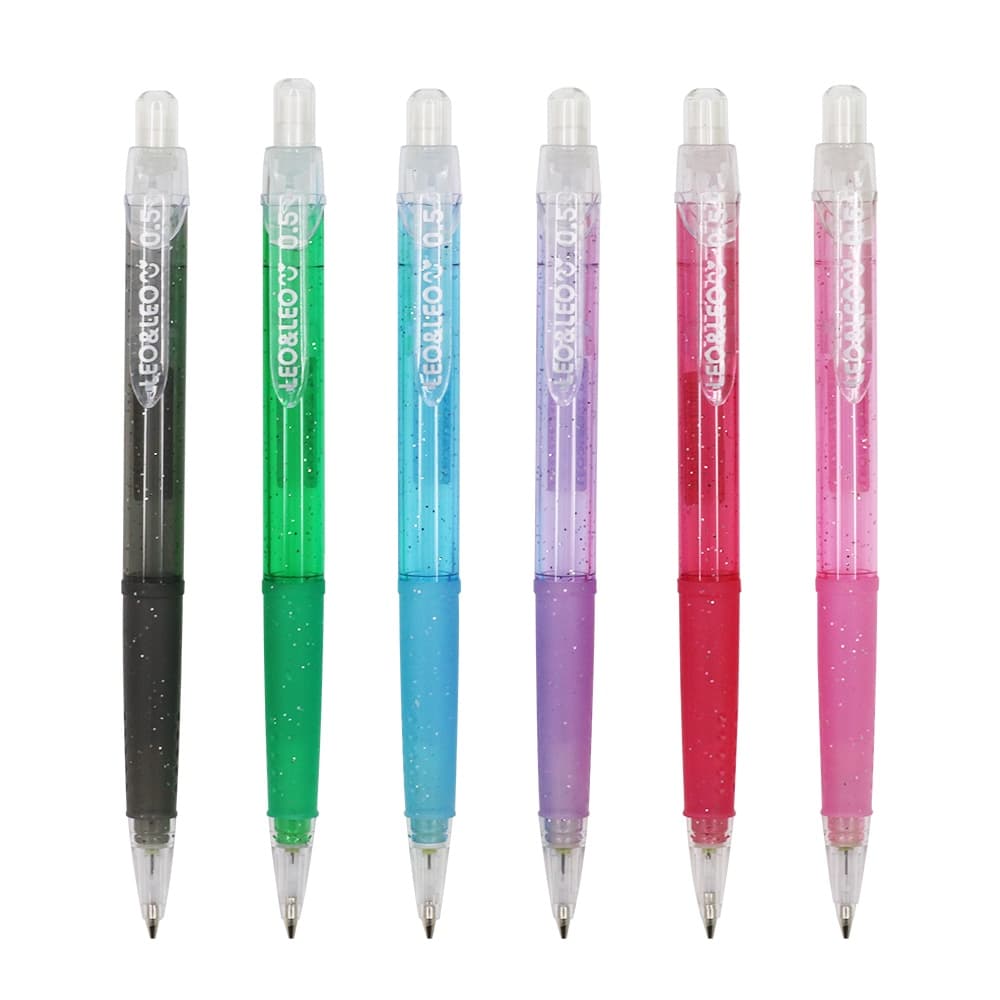 Lapiseira Clear Glitter 0.5mm com grip - Leonora un