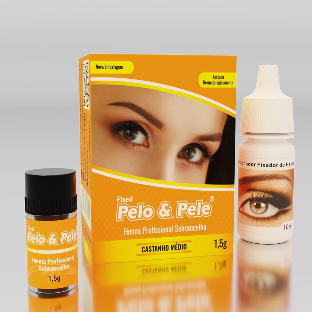 Henna para sobrancelhas Pelo e Pele 1,5g