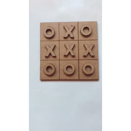 Jogo da velha em Mdf 10cm tabuleiro brinquedo lembrancinha