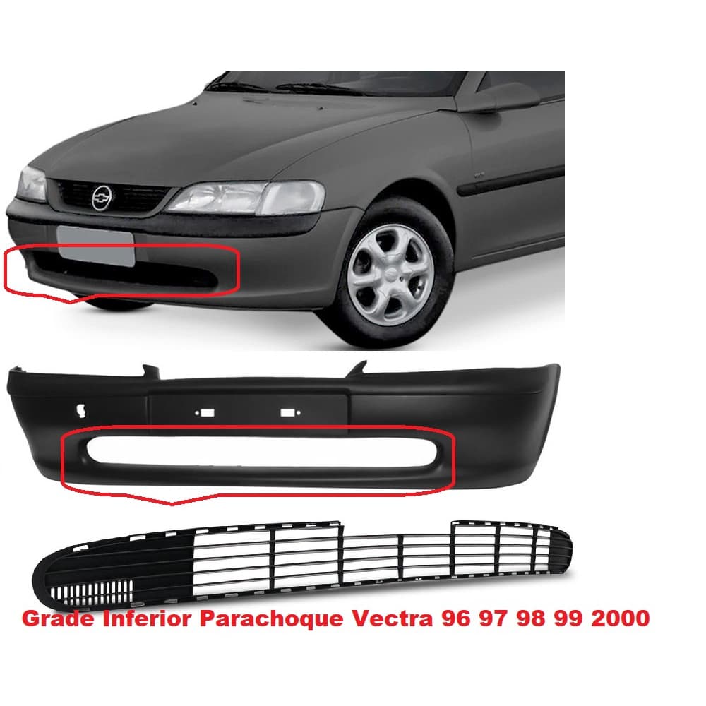 Grade Central Parachoque Vectra 97 98 99 00 A 02 Inferior 12139