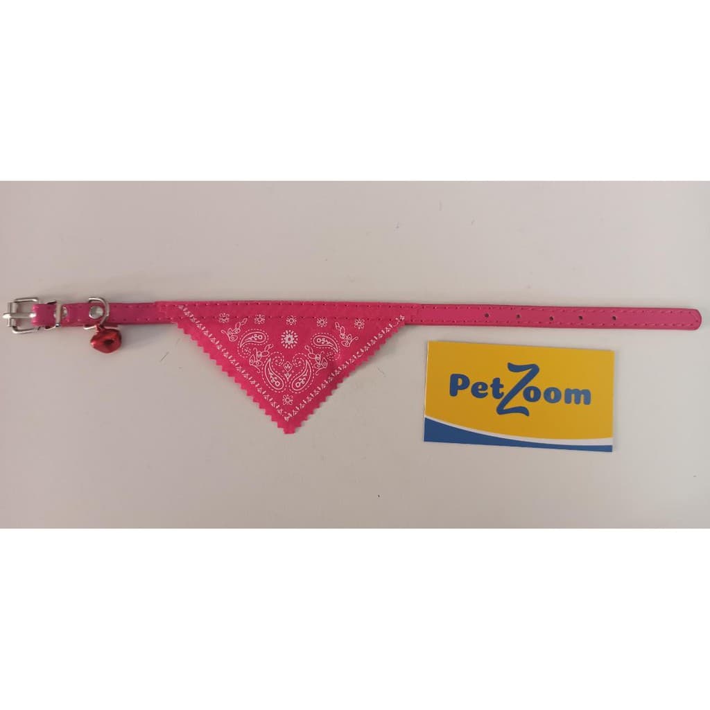 Coleira Fina Bonita Bandana +Sino de Para Animais de Estimação / Gato / Cachorro / Filhote Pet